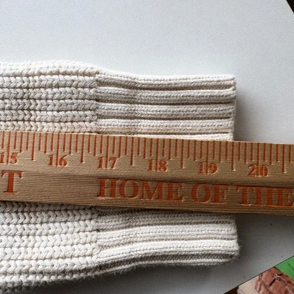 Duluth Trading Co Cream Knit Sweater Size S Cotton‎ Blend Cozy Casual Top - Picture 11 of 11